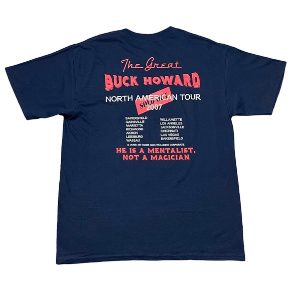 The GREAT BUCK HOWARD Shirt 2008 MoviePromo Tee NEW LARGE TomHanks JohnMalkovich - Picture 2 of 5